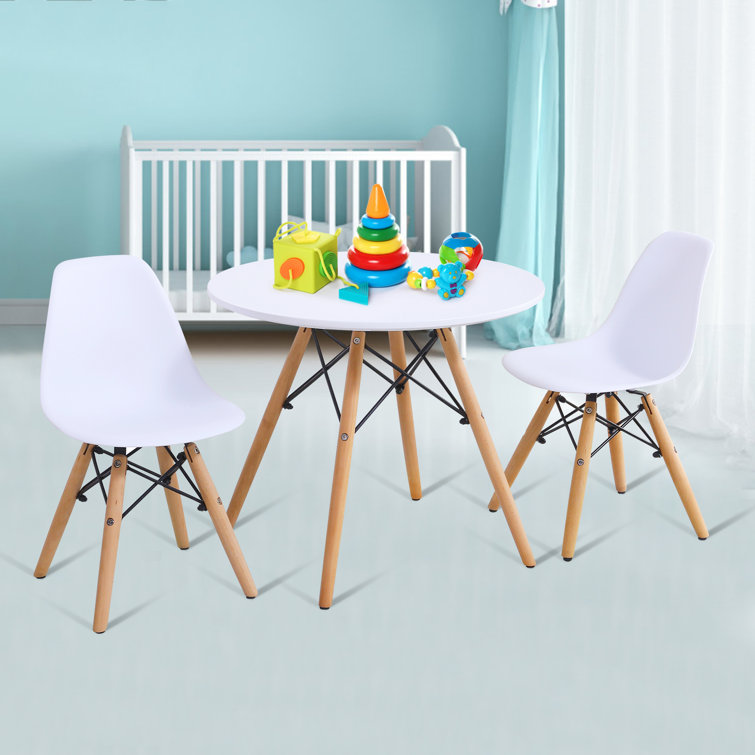 Modern kids 3 piece play table 2024 and chair set